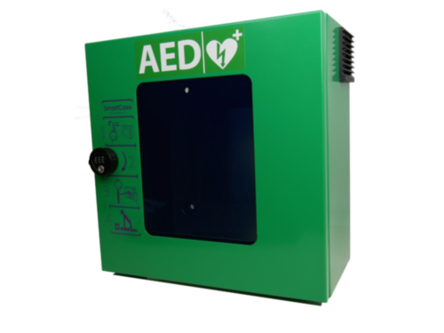 SmartCase Outdoor Defibrillator Cabinet With Mechanical PIN Code Lock (Green) 